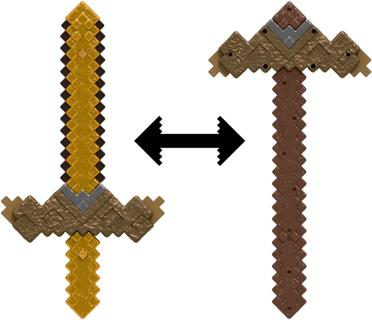 Minecraft Schwert-spitzhacke Transformationsfigur von Mattel in Mehrfarbig – Produktfoto