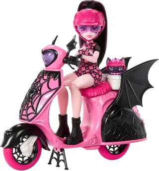 Monster High Draculaura Puppe Und Ihr Roller von Mattel in Mehrfarbig – Produktfoto 1 von 4