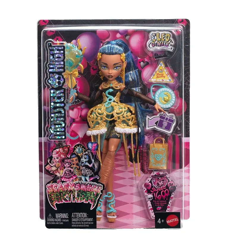 Monster High pop verjaardag Cleo De Nile met accessoires. by Mattel in Multicolour – product photo 4 of 6