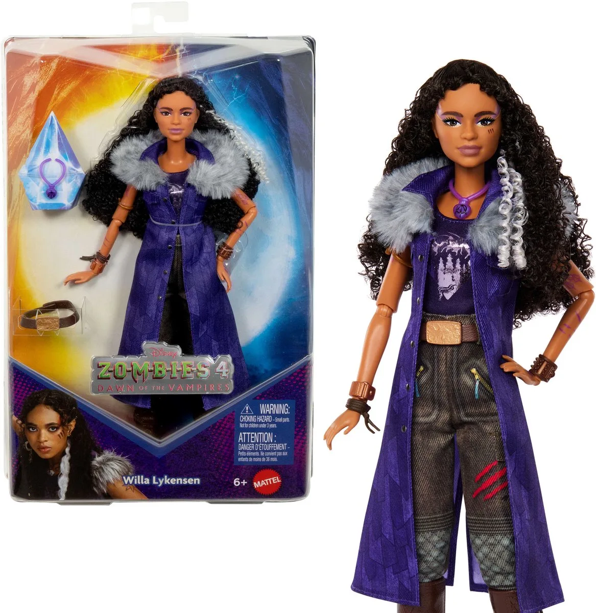 pop Disney Zombies Willa met accessoires en outfit. by Mattel in Multicolour – product photo