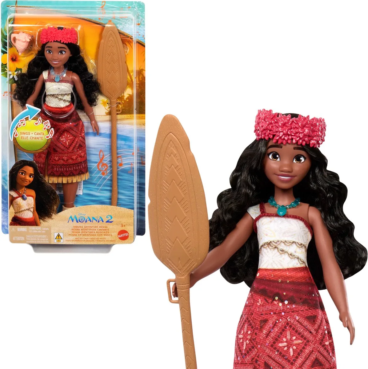 Disney Princess Poupée Musicale Moana 2 de Mattel en Multicolore – photo du produit