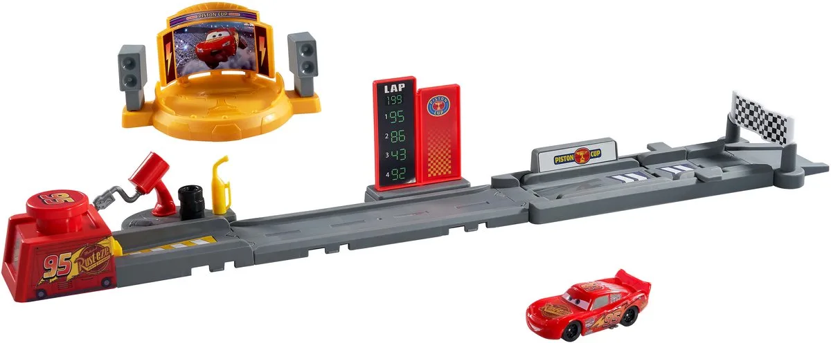 Cars Stempel Cup-væddeløbsbane fra Mattel i Flerfarvet – produktbillede