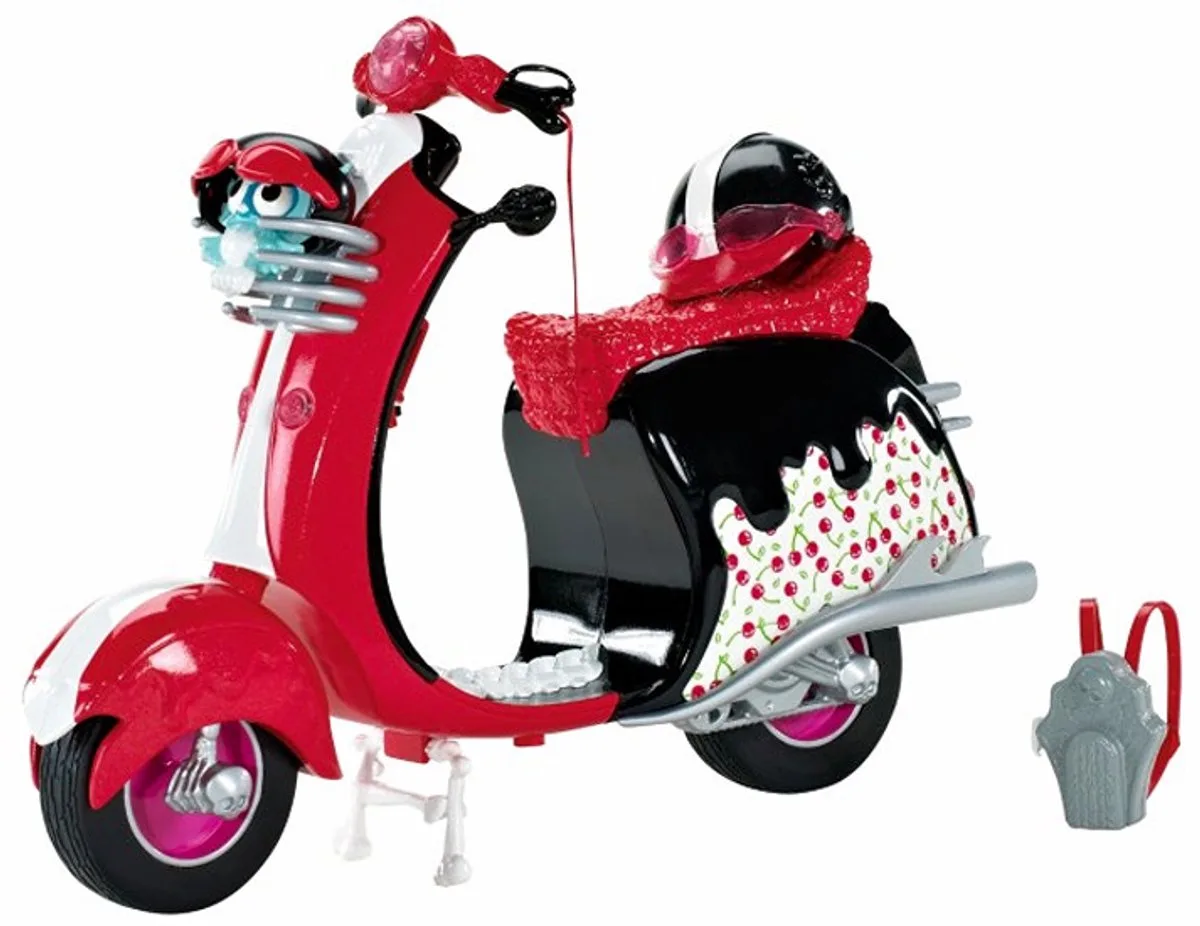 Scooter Ghoulia Monster High (2011) Origineel in Box Mattel ZOMBI-MOTO SCOOTER -MOFA de Mattel en Monster high scooter (2011) – photo du produit