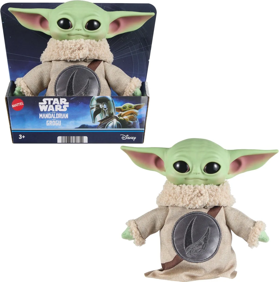 Star Wars Grogu Vinyl Head 6´´ Bamse fra Mattel i Flerfarvet – produktbillede
