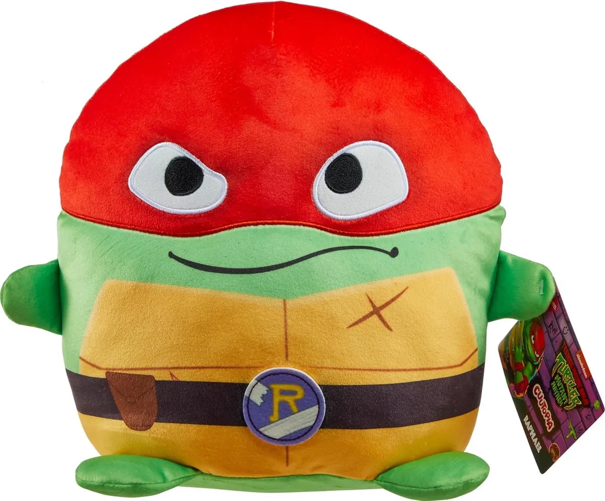Teenage Mutant Ninja Turtles - Mutant Mayhem - Knuffle - Cuutopia - 14x15cm från Mattel i Raphael – produktbild
