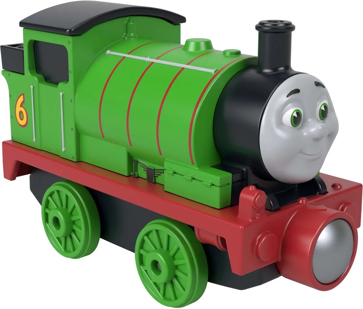 Thomas de Trein - Percy - Kleine metalen locomotief fra Mattel i Flerfarvet – produktbillede