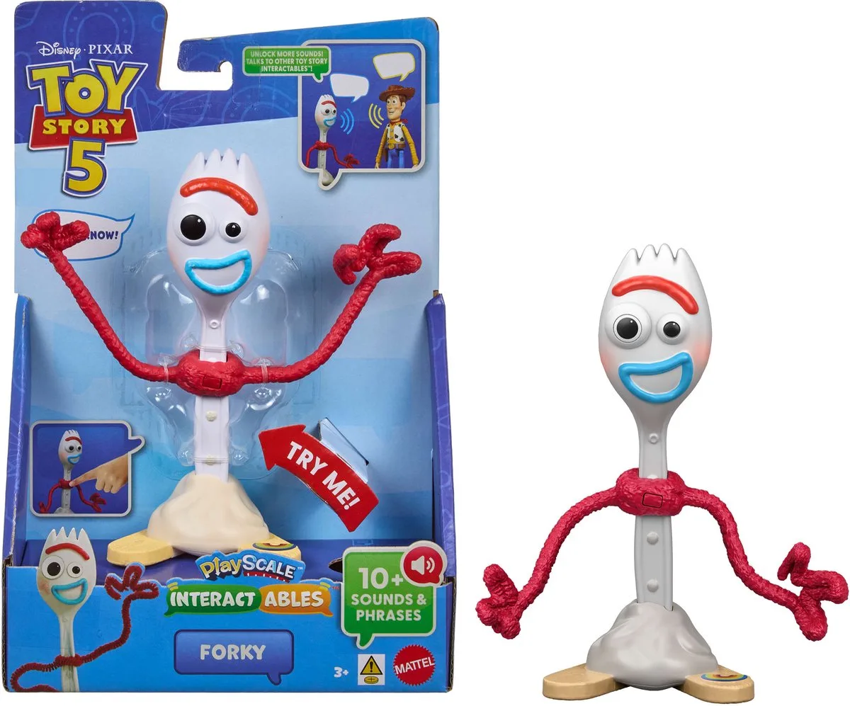 TOY STORY 5 - PLAYSCALE FEATURE FIGURE: FORKY. van Mattel in Meerkleurig – productfoto
