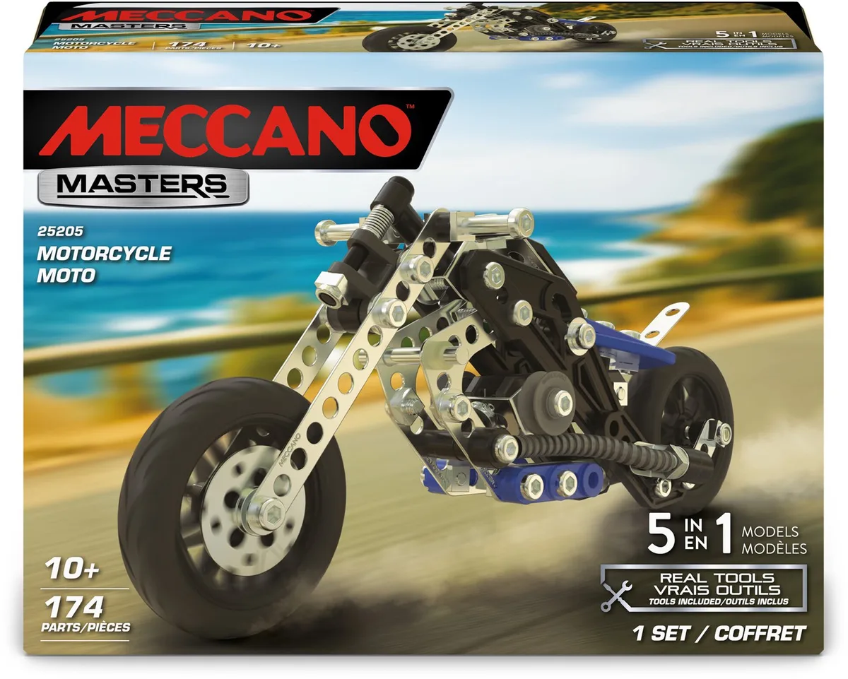 Motorcycles - Bouwset - 5 in 1 fra Meccano – produktbillede