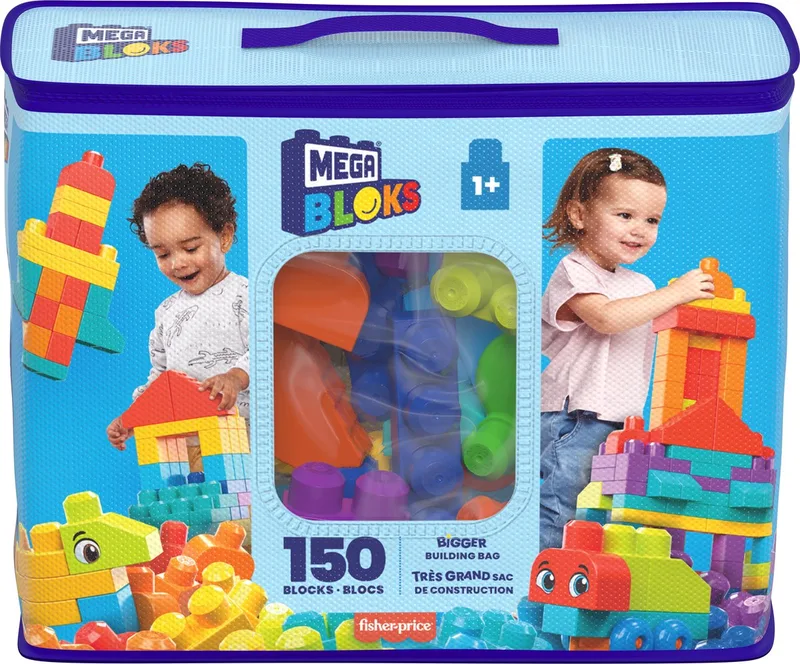 Bouwtas - 150 blokken fra Mega Bloks i Meerkleurig – produktbillede