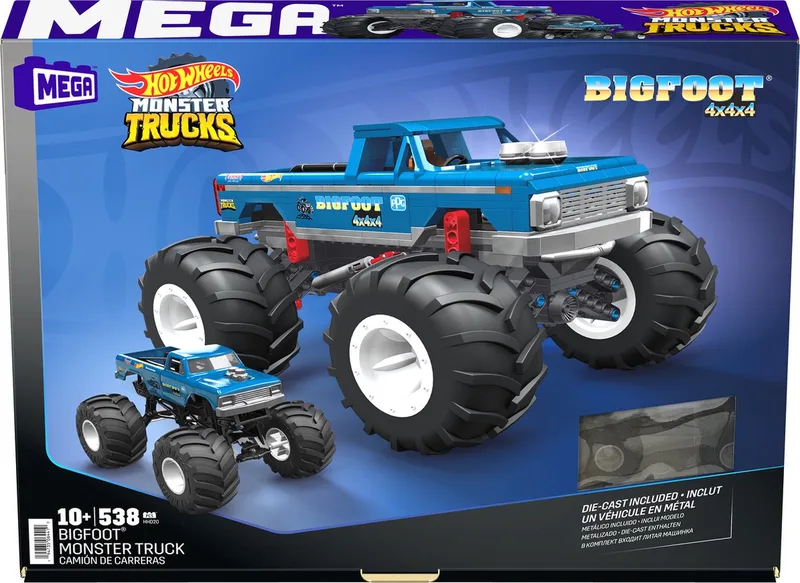 Hot Wheels Bigfoot Monstertruck van Mega Bloks in Multicolor – productfoto