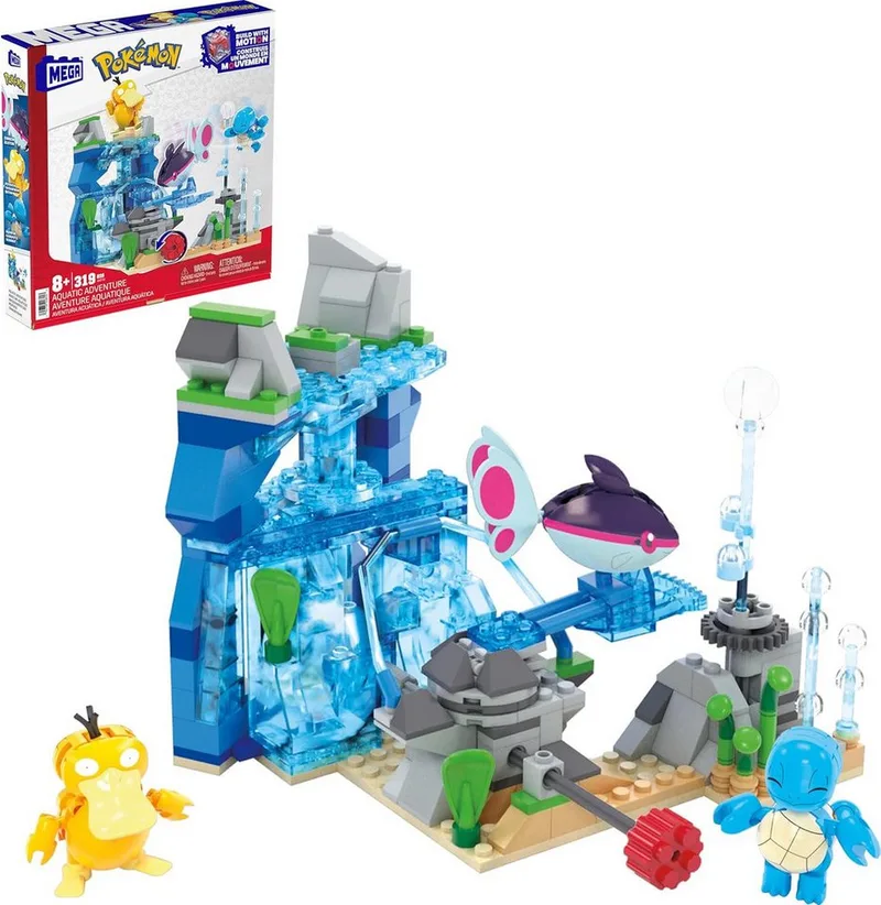 MEGA Pokémon Wasserabenteuer HXF79 Konstruktionsspielsteine by Mega Bloks in Bunt – product photo