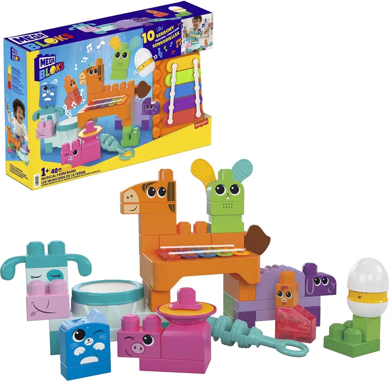 Muzikale boerderijband - Bouwspeelgoed by Mega Bloks in Multicolor – product photo