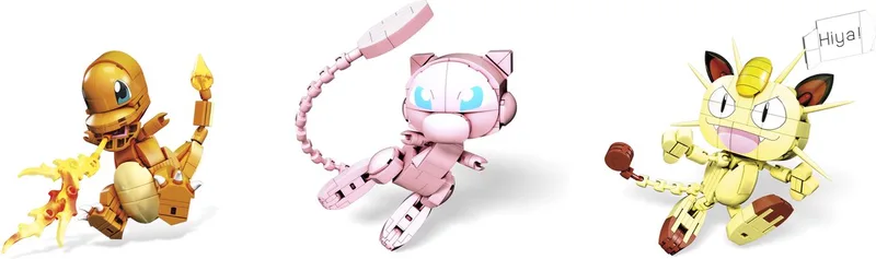 Pokemon Medium 3 Ass. von Mega Bloks in Multicolor – Produktfoto