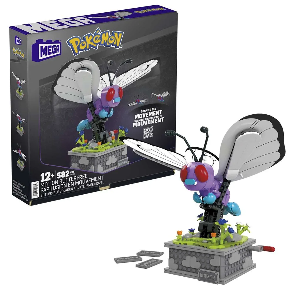 Pokemon Motion Butterfree Mega Bloks Pokemon Construx HKT22 fra Mega Bloks – produktbillede