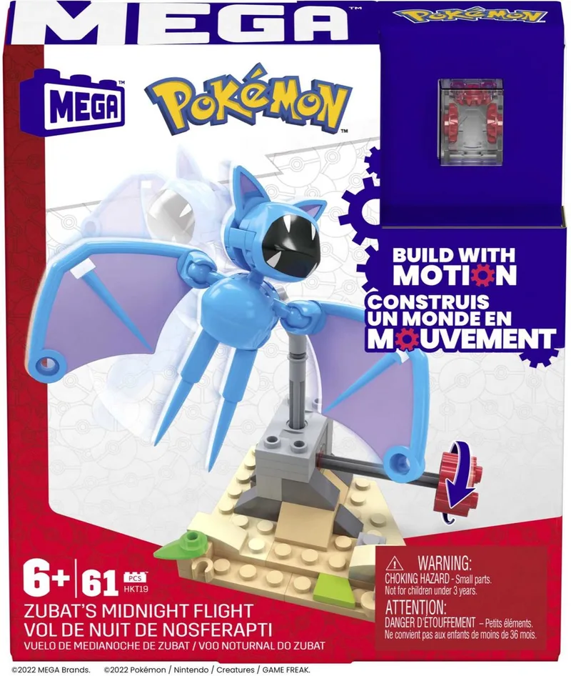 Pokemon Zubats Midnight flight från Mega Bloks i Multicolor – produktbild
