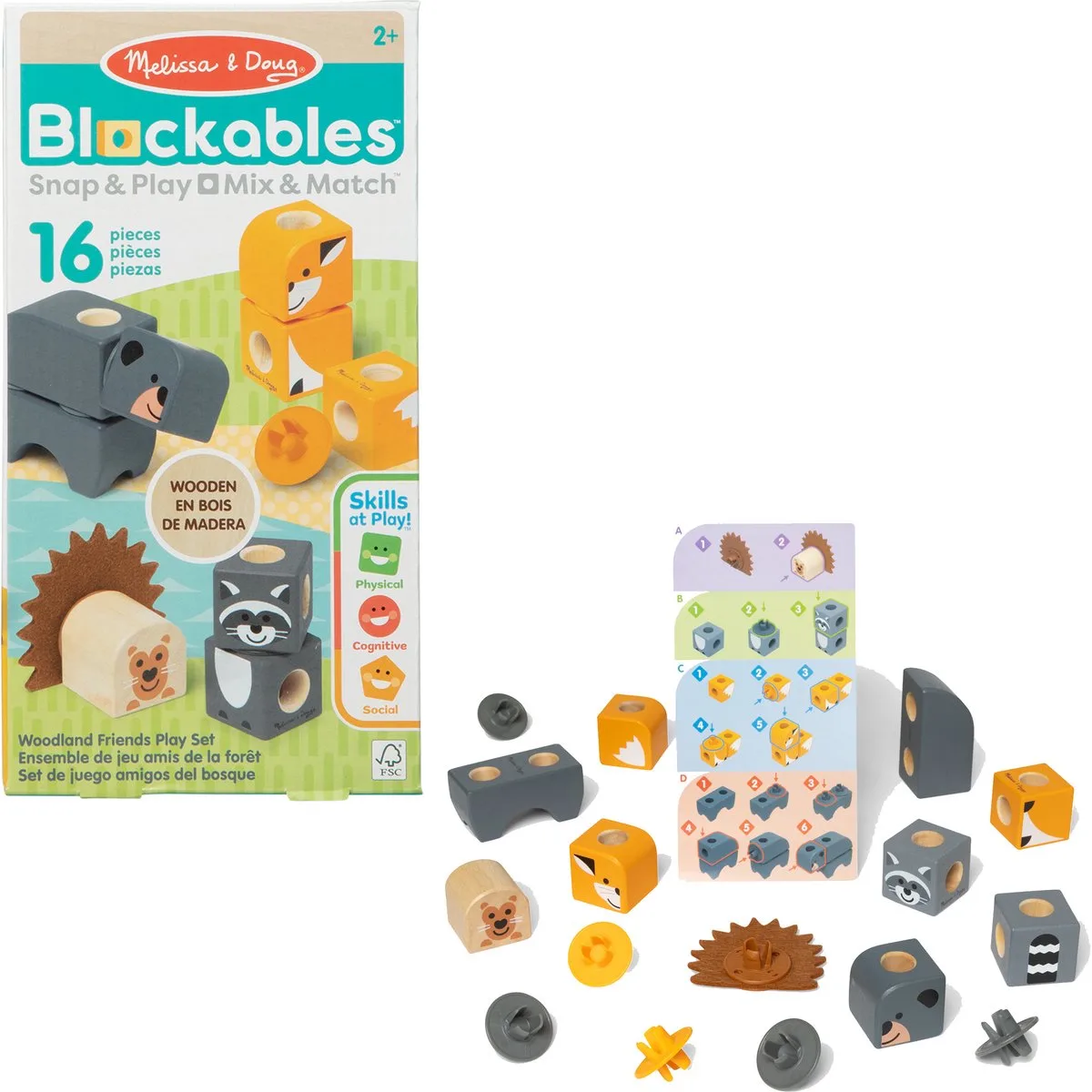 Blockables Woodland Creatures von Melissa & Doug in Mehrfarbig – Produktfoto