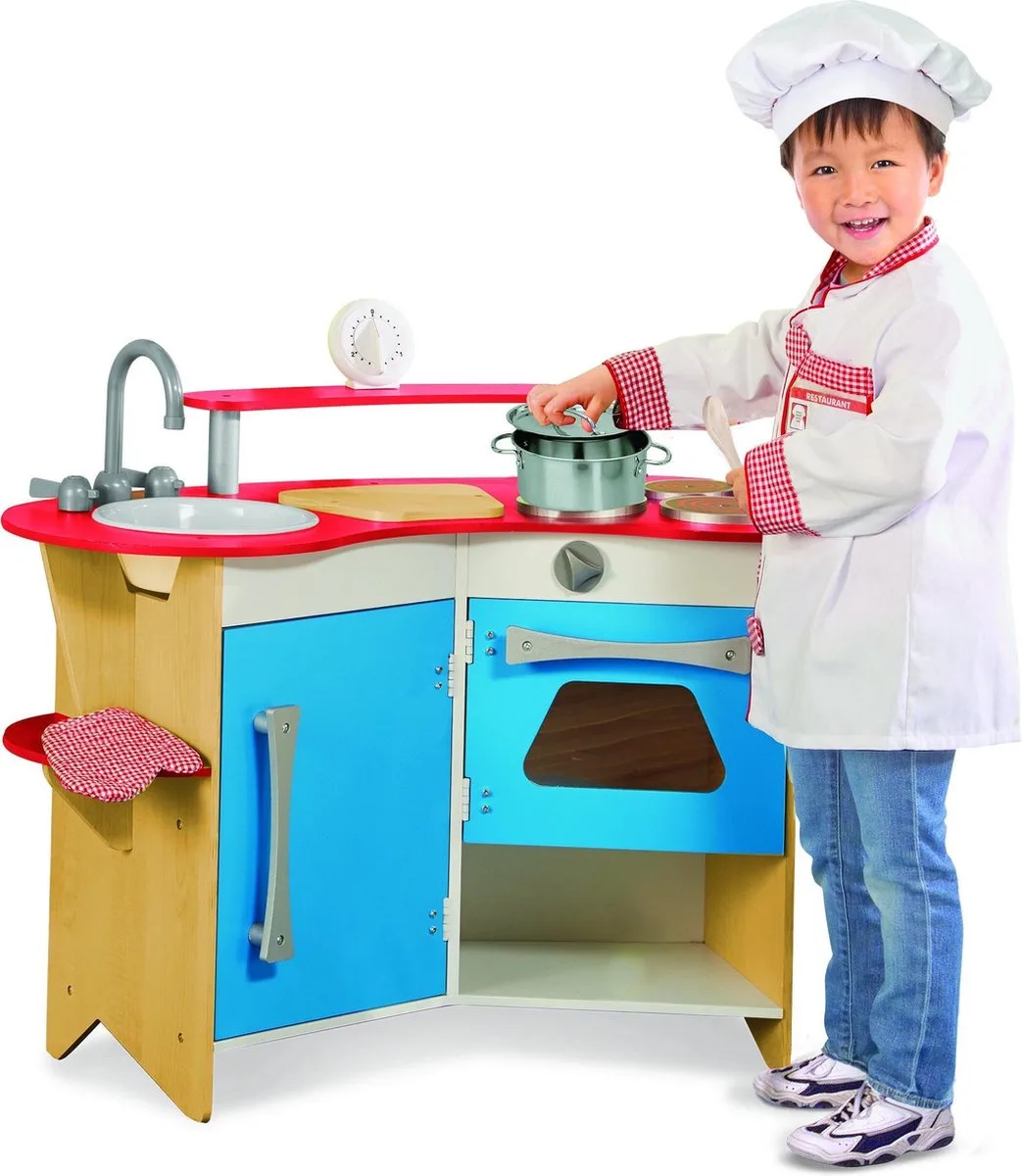 Cooks Corner Houten Keuken by Melissa & Doug in Red – product photo