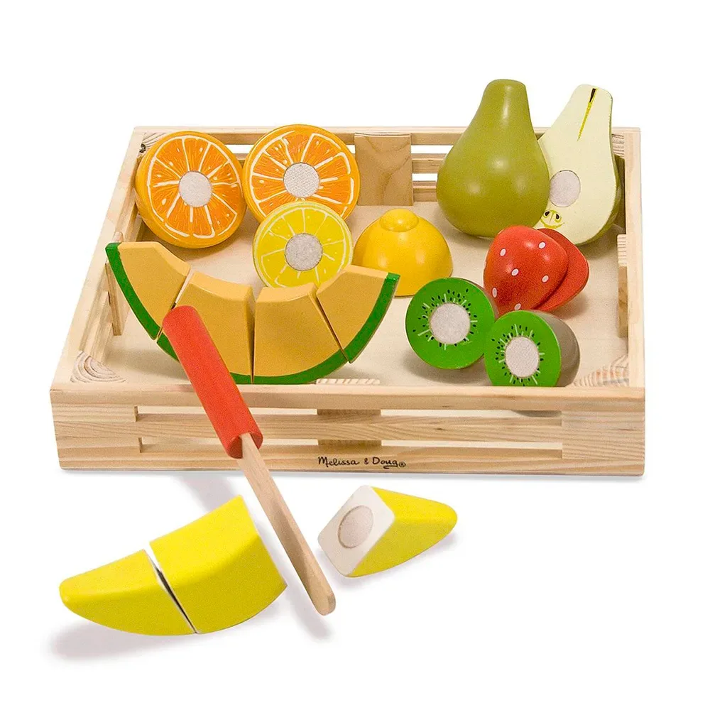 Food Play Wooden Cutting Fruit Spielzeug von Melissa & Doug – Produktfoto