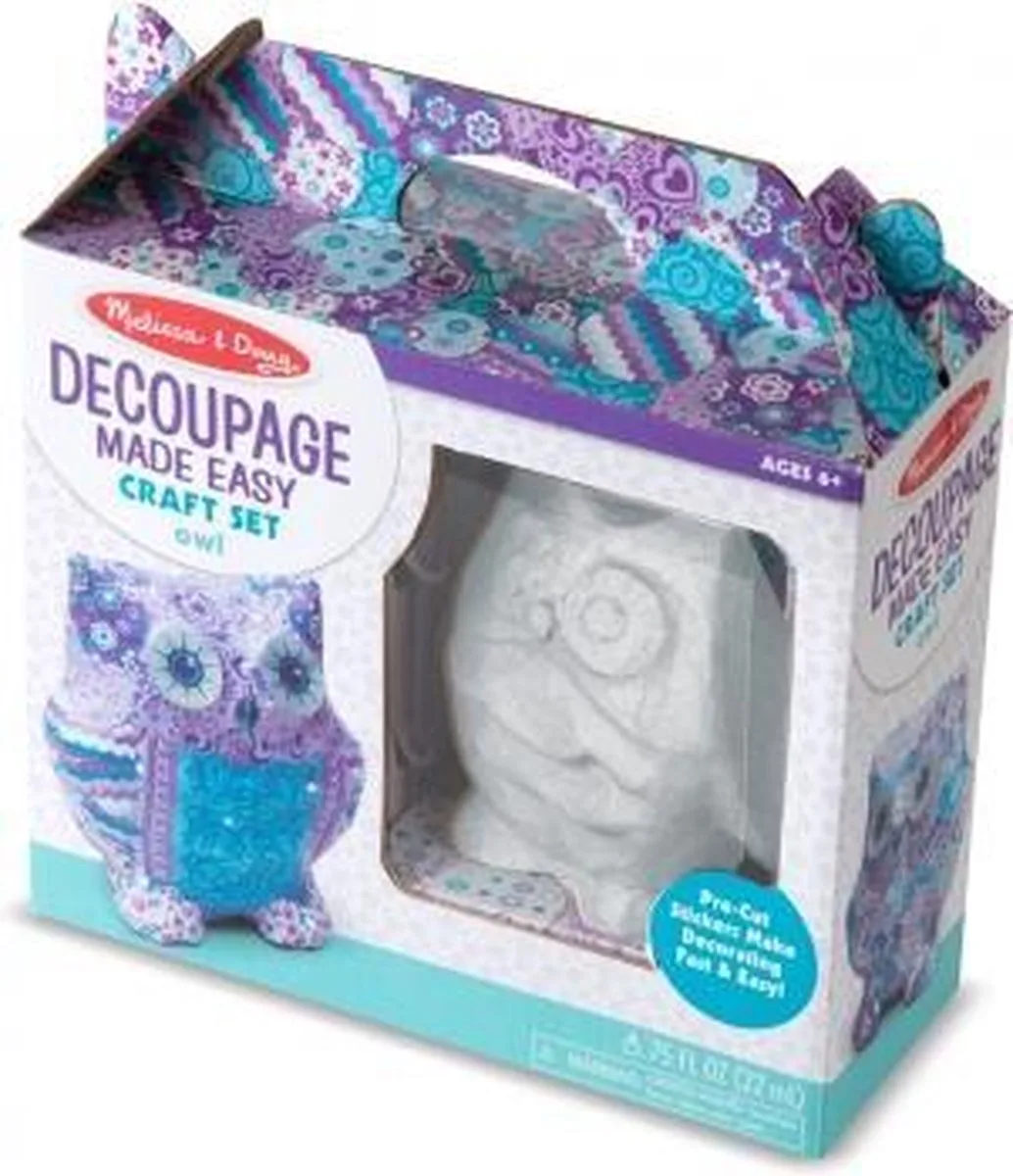 Hobbydoos Uil Patchwork von Melissa & Doug in Blau – Produktfoto
