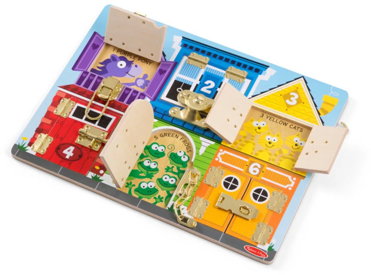 Motoriktafel Schlösser von Melissa & Doug in Mehrfarbig – Produktfoto