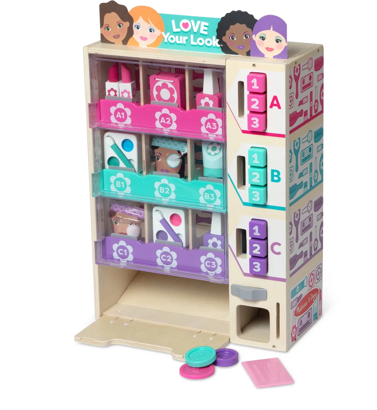 Houten Beauty Kiosk 24-delig de Melissa & Doug – photo du produit