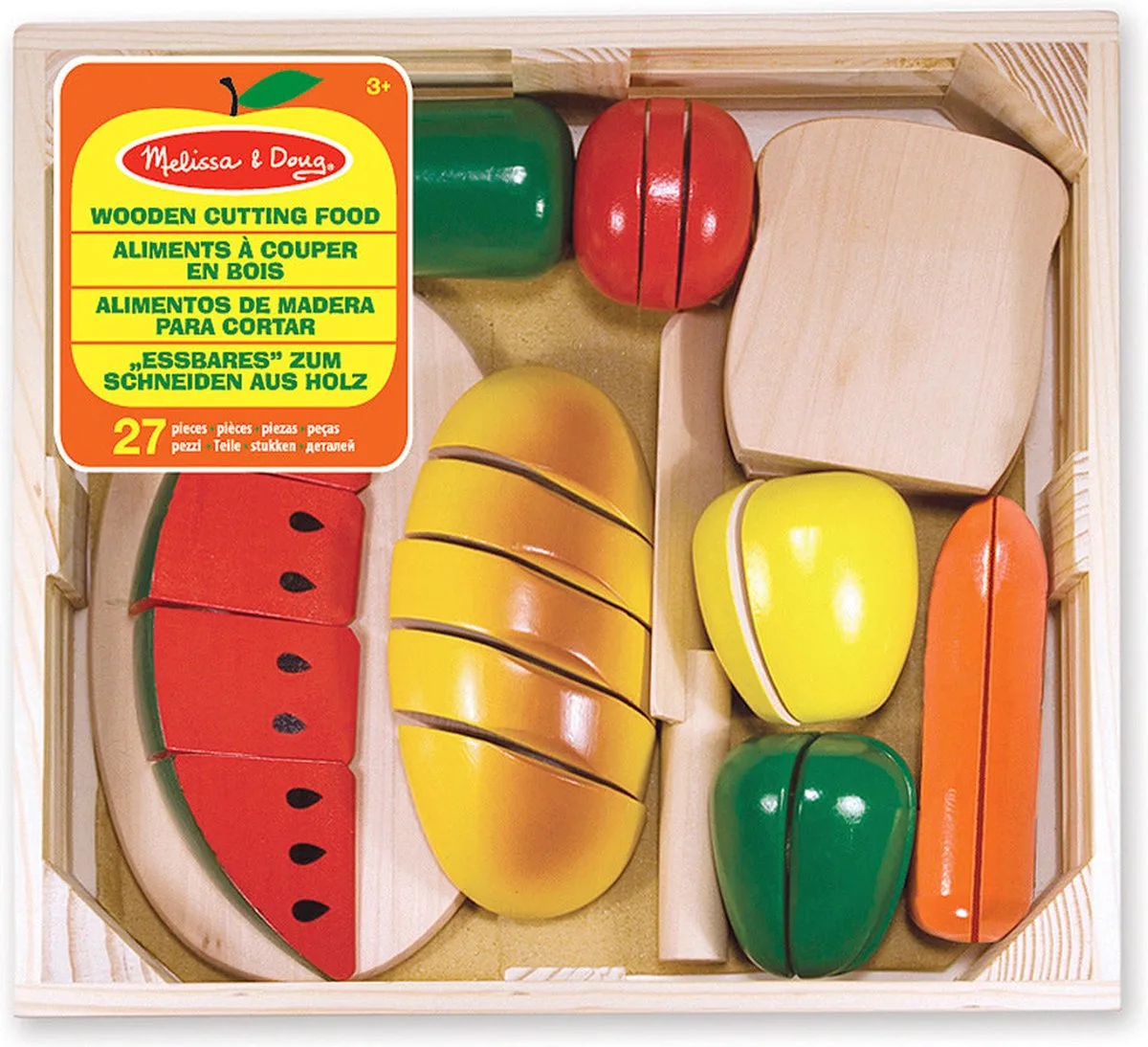 Houten Eten Groente Fruit Brood van Melissa & Doug in Meerkleurig – productfoto
