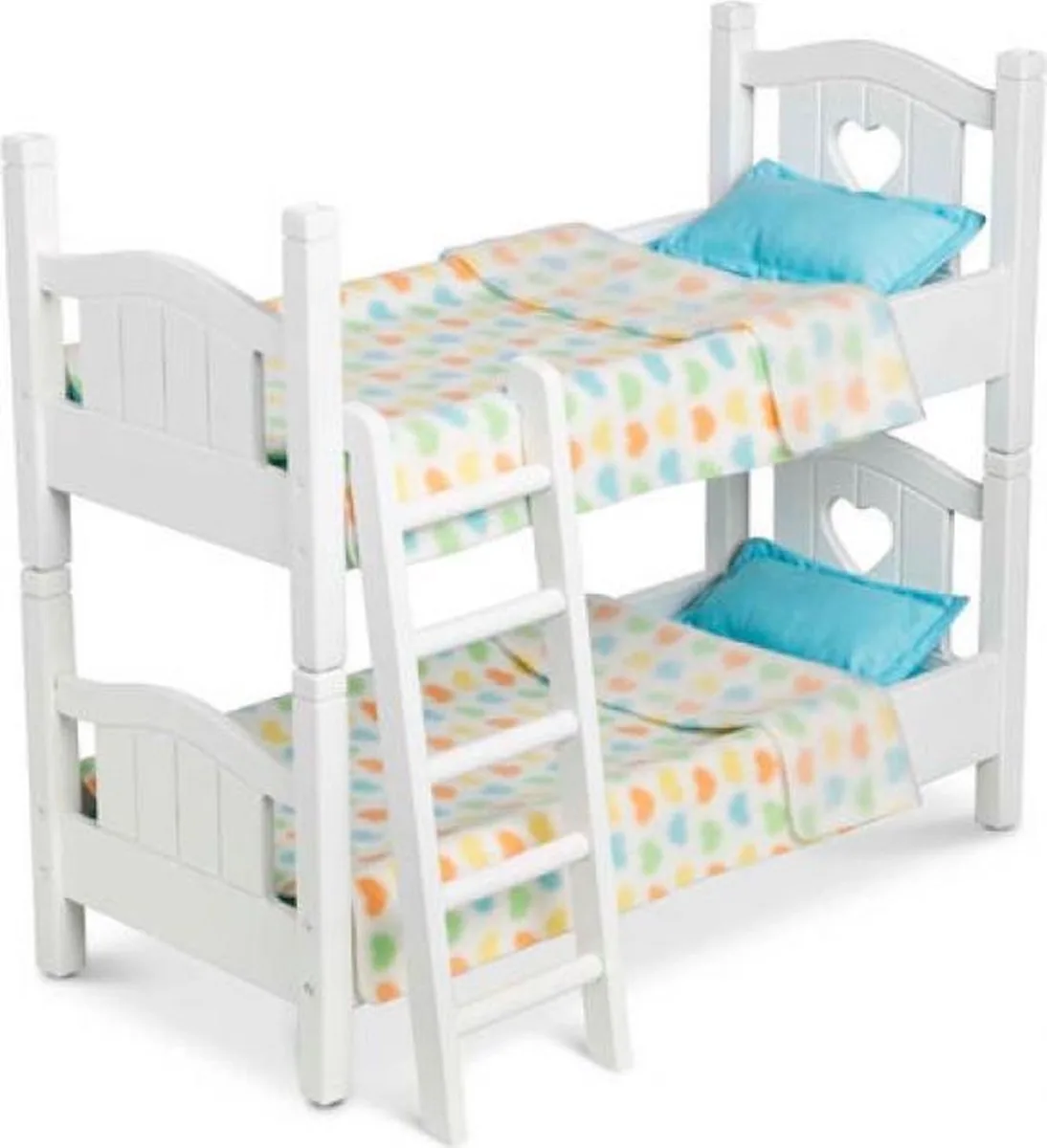Houten poppenstapelbed de Melissa & Doug en Blanc – photo du produit