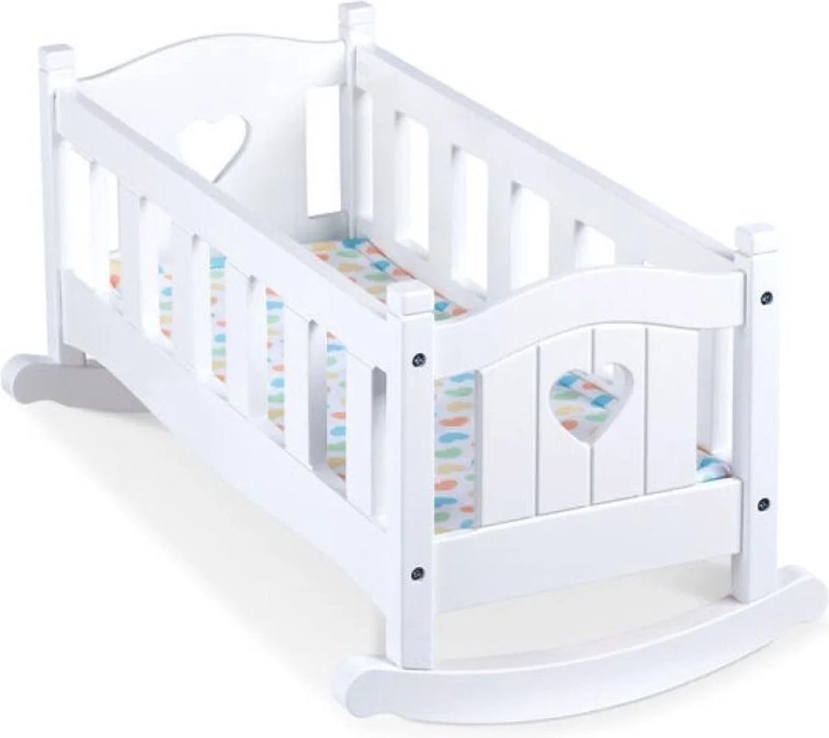 Houten poppenwieg de Melissa & Doug en Blanc – photo du produit