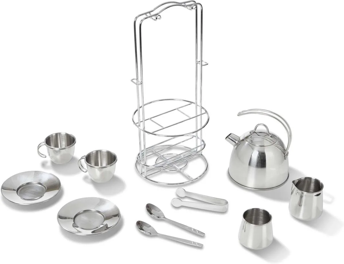 Roestvrijstalen Thee Set by Melissa & Doug in Silver – product photo