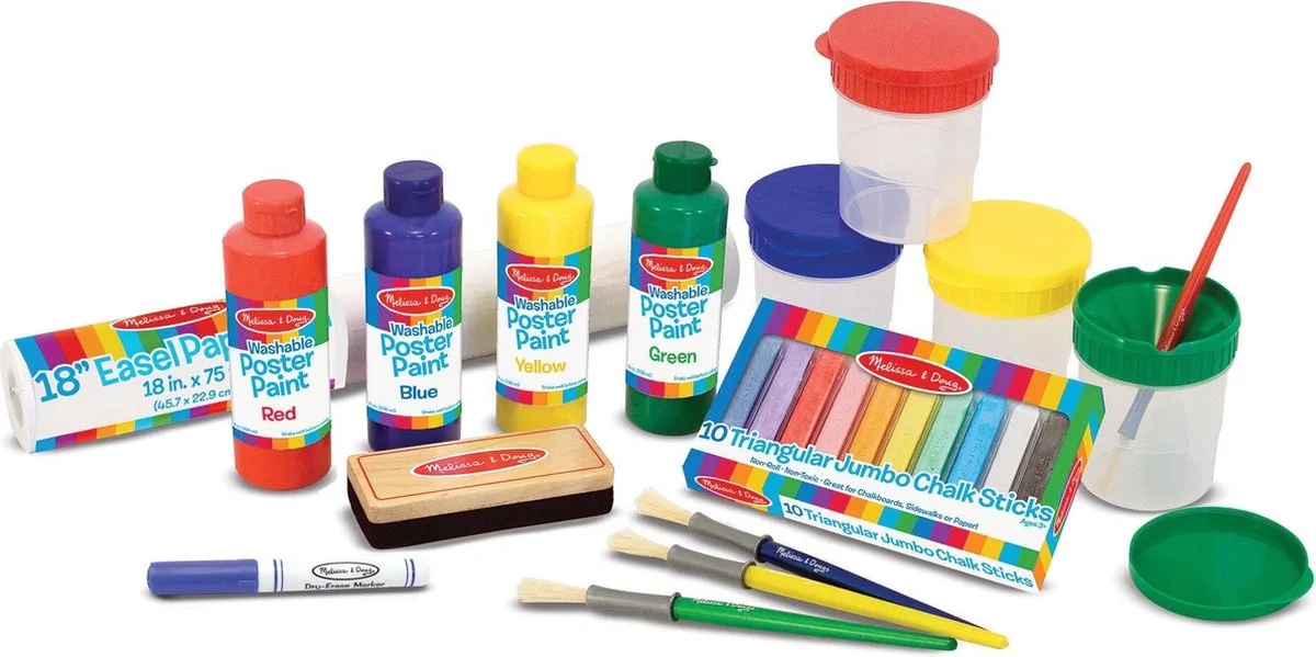 Schilders Ezel Accessoire Set de Melissa & Doug en Multicolore – photo du produit