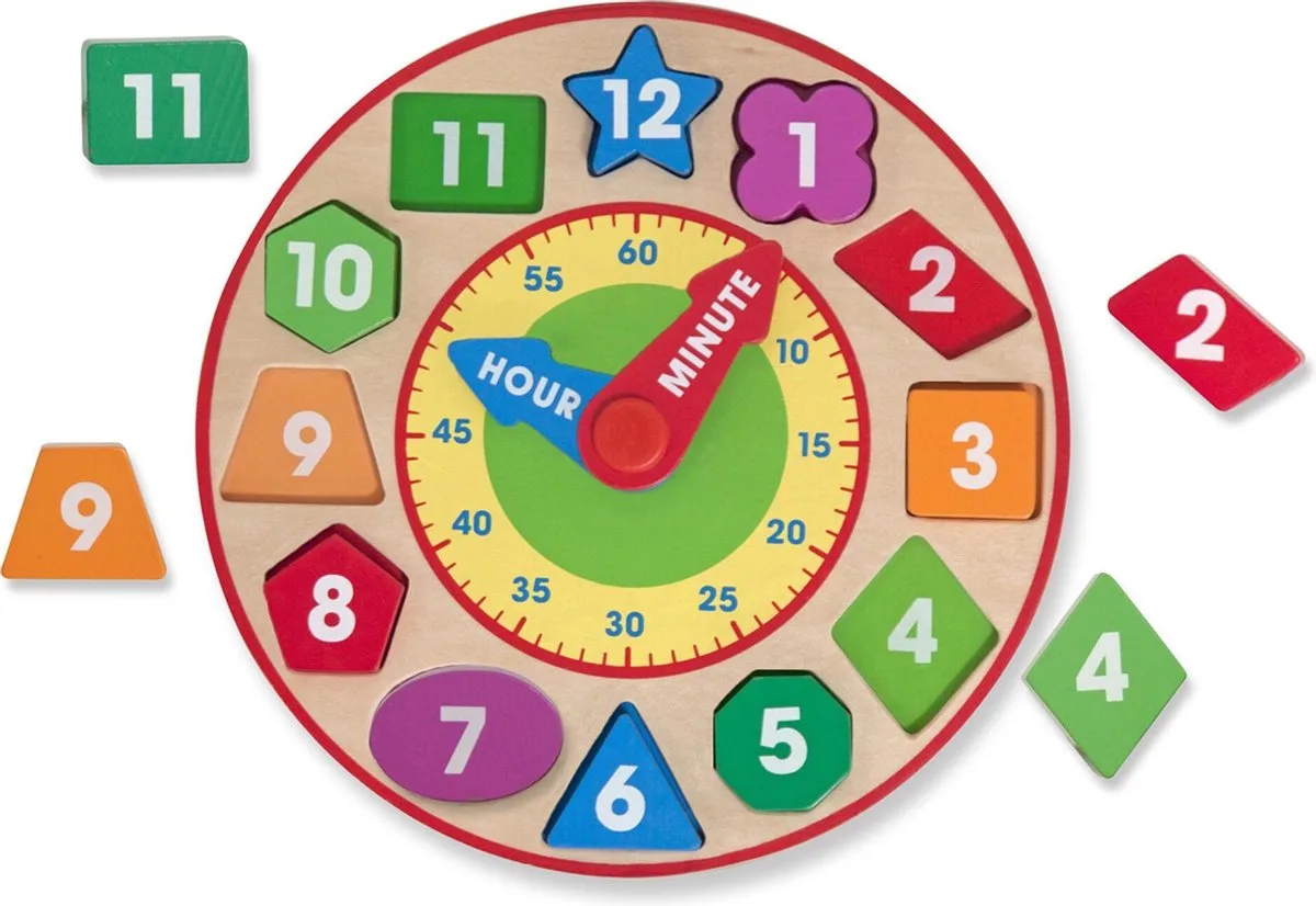 Shape Sorting Clock by Melissa & Doug in Multicolour – product photo