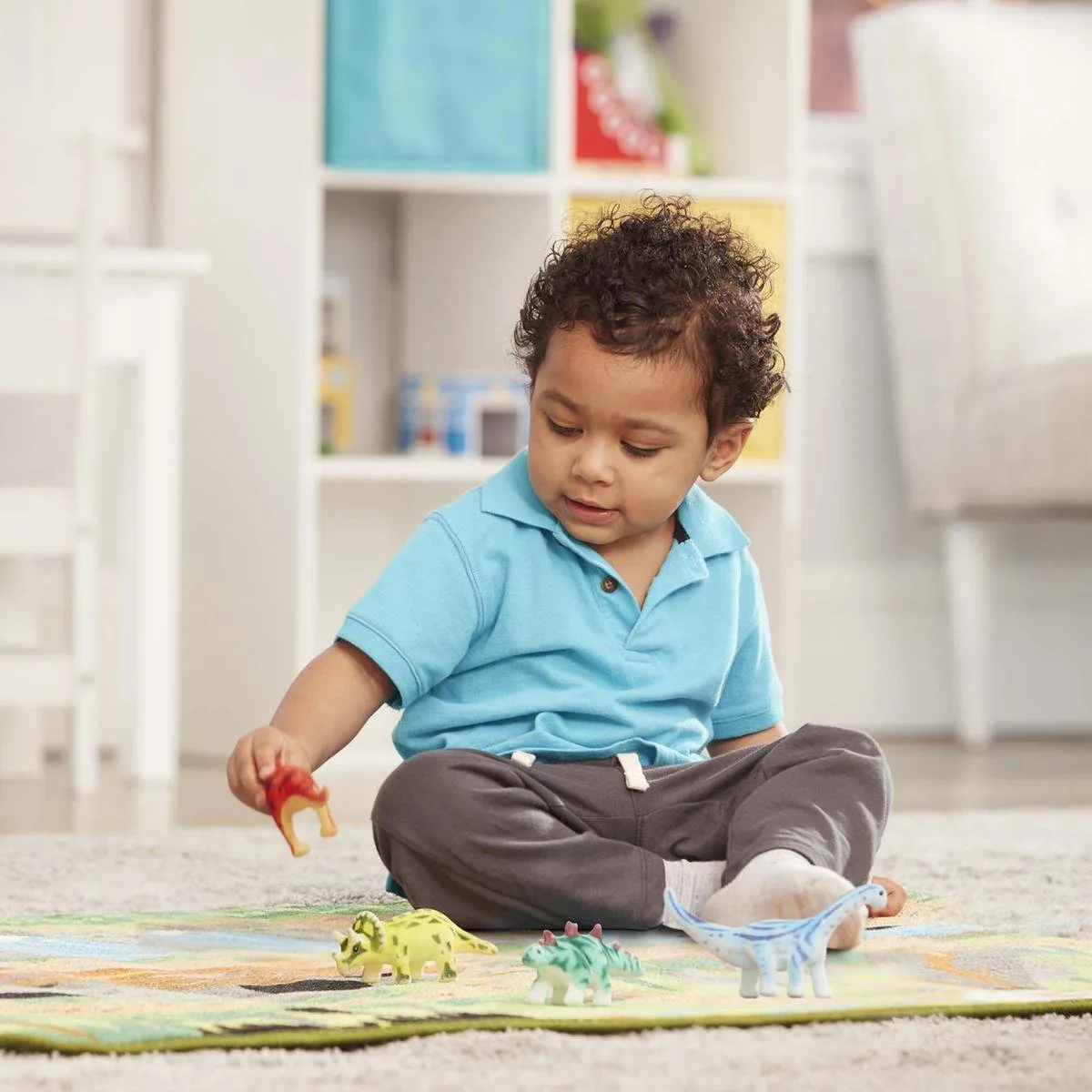 speelkleed met prehistorische speeltuin voor dino's van Melissa & Doug in Meerkleurig – productfoto
