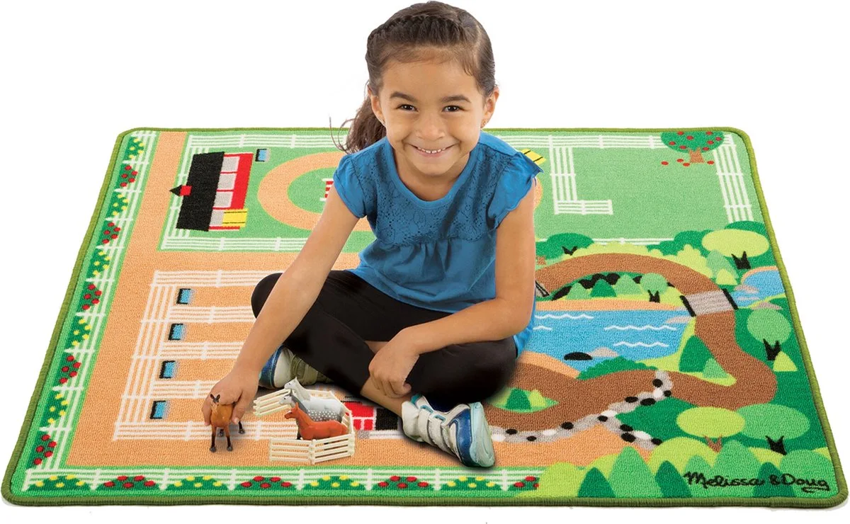 Speelkleed Rondom de Ranche (incl paarden) van Melissa & Doug in Meerkleurig – productfoto