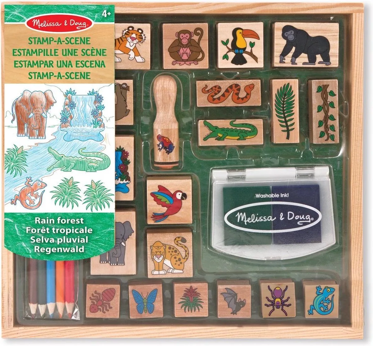 Stamp-A-Scene - Rain Forest de Melissa & Doug en Multicolore – photo du produit