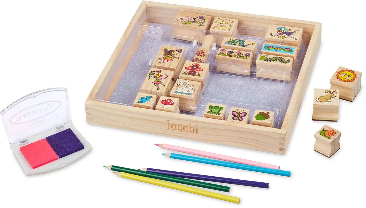 Wooden Stamp-A-Scene Rain Forest von Melissa & Doug – Produktfoto