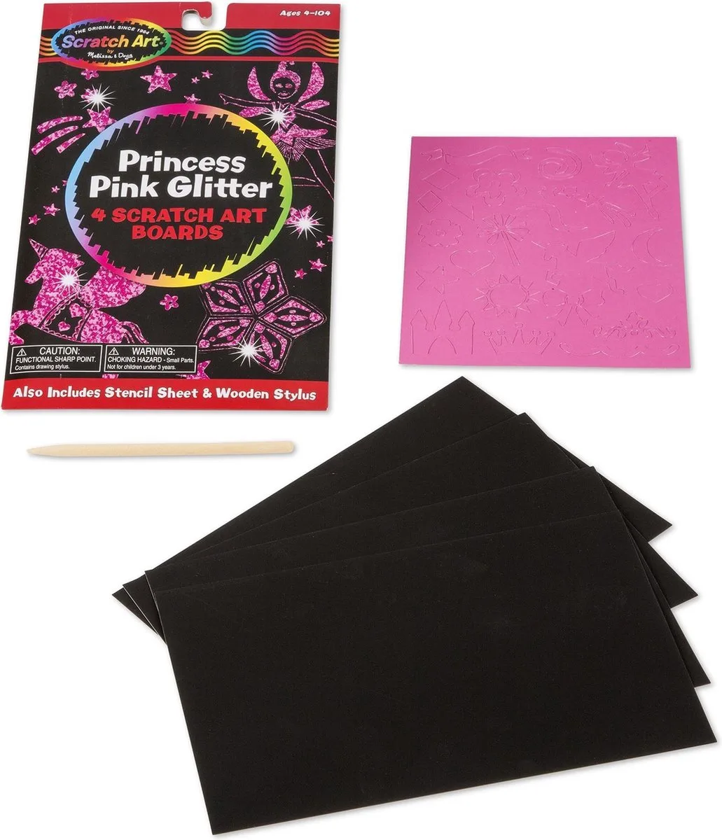 Stratch Art - Princess Pink Gli von Melissa & Doug in Rosa – Produktfoto