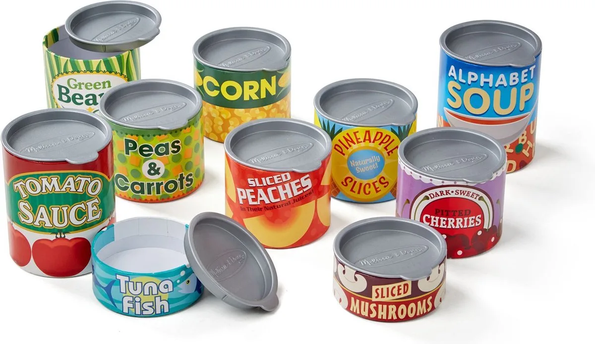 Voedselset in blik - Speelkeukenset van Melissa & Doug in Meerkleurig – productfoto