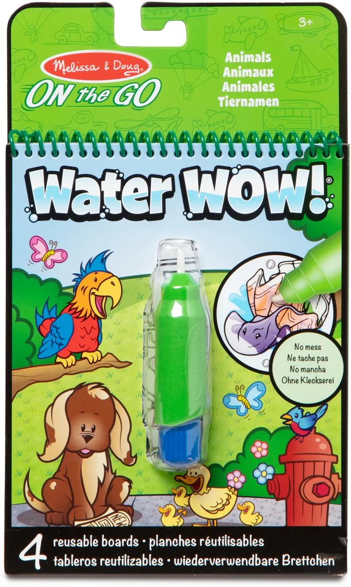 Water WOW! Waterkleurboek - Herbruikbaar von Melissa & Doug in Dieren – Produktfoto