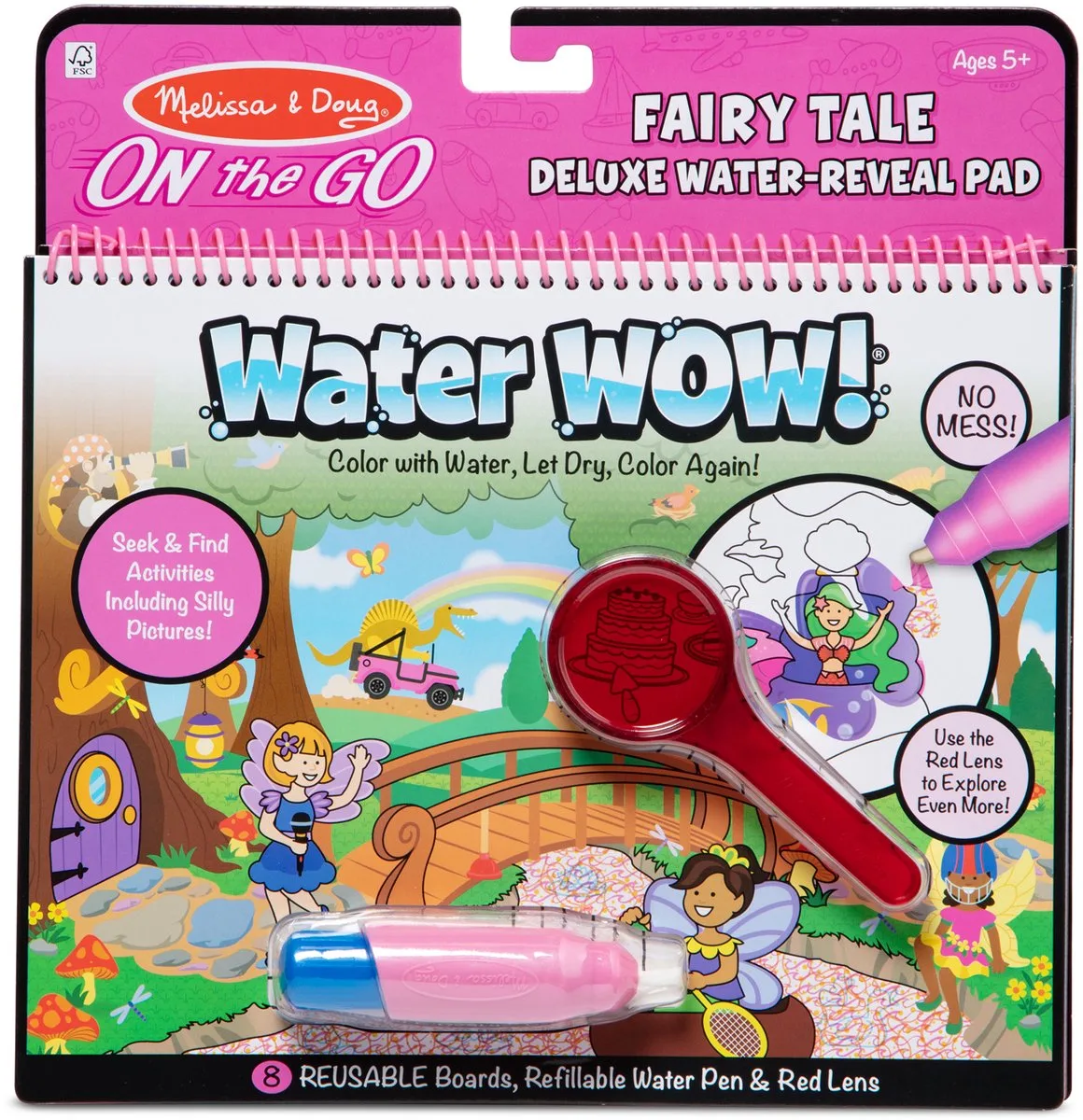 Water WOW! Waterkleurboek – Sprookjeswereld – Herbruikbaar van Melissa & Doug in Sprookjes – productfoto