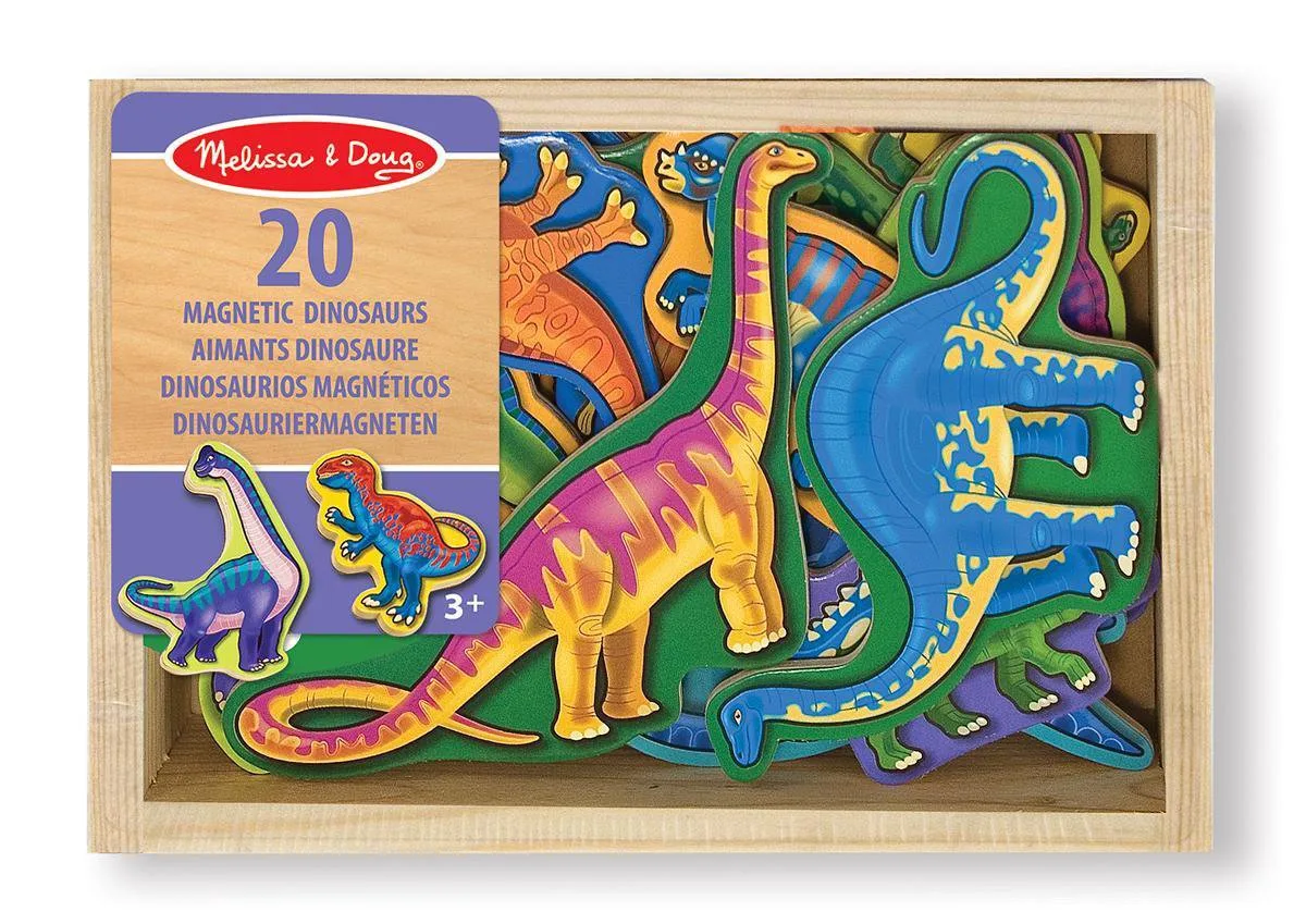 Wooden Dinosaur Magnets von Melissa & Doug in Mehrfarbig – Produktfoto