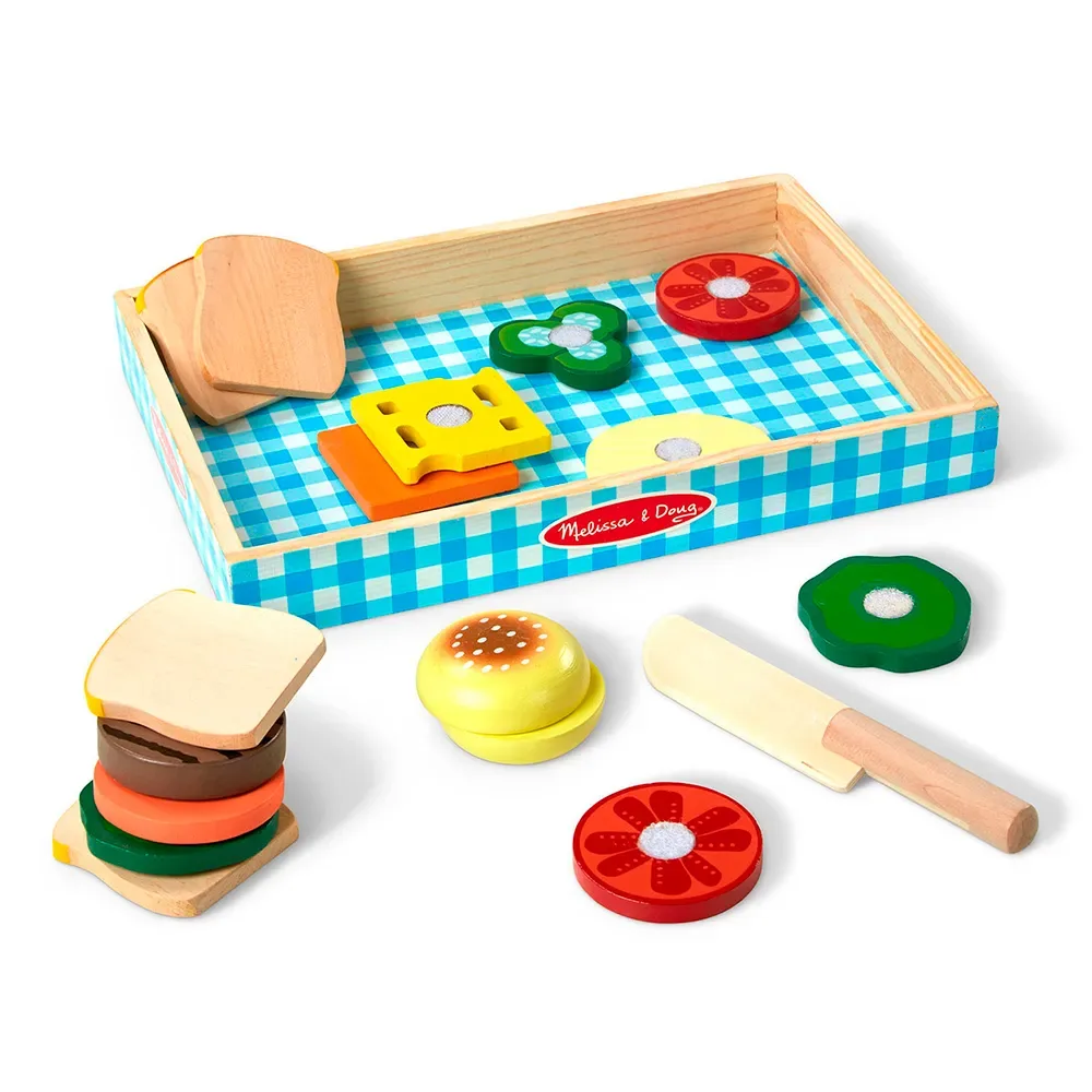 Wooden Sandwich Making Play Set Spielzeug von Melissa & Doug – Produktfoto