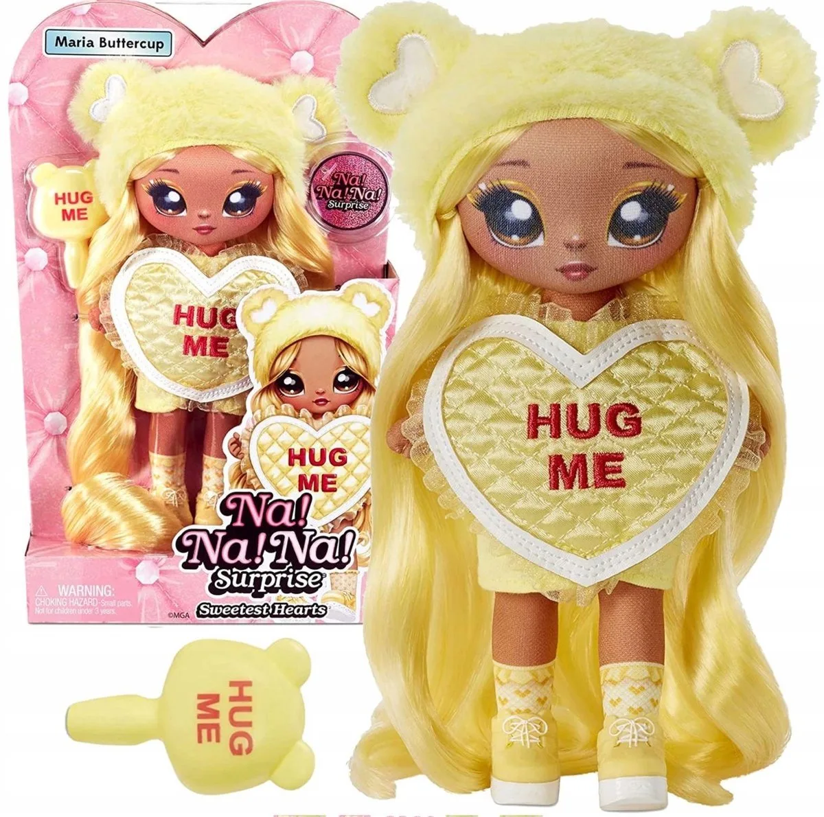 Na!Na!Na! Sweetest Hearts - MARIA - Boterbloempop van MGA Entertainment in Geel – productfoto