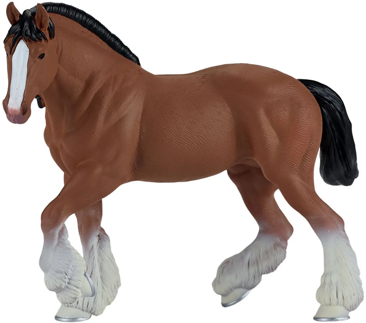 Horse World Bruine Clydesdale Paard - 381084 fra Mojo i Flerfarvet – produktbillede
