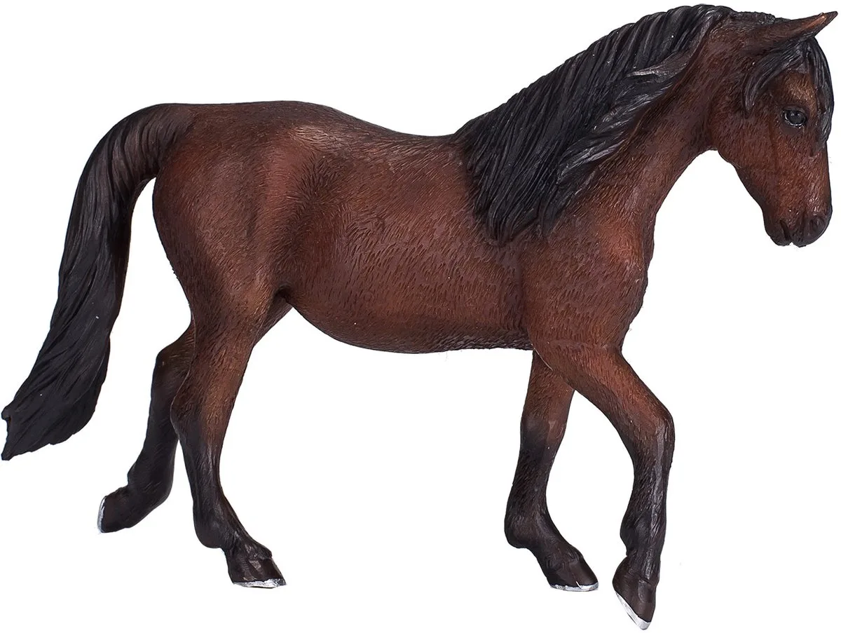 Horse World Morgan Stallion Brown von Mojo in Weiß – Produktfoto