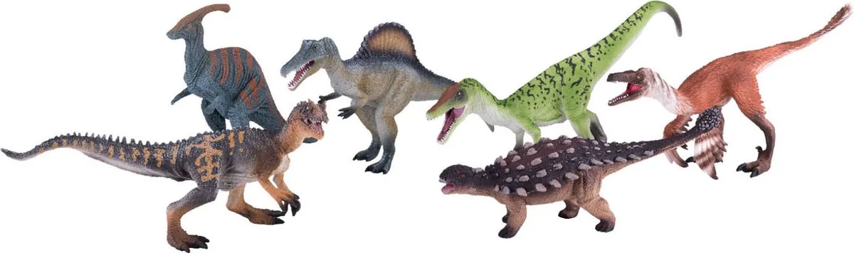 Prehistorie Luxe Dinosaurussen Speelset, 6dlg. - 380029 fra Mojo i Flerfarvet – produktbillede