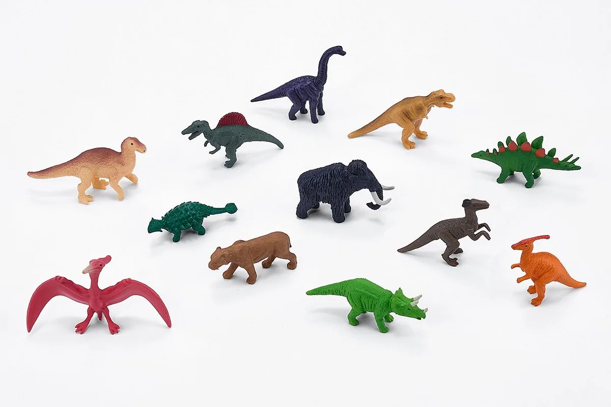 Prehistorie Mini Dinosaurussen Speelset, 12dlg. - 380055 de Mojo en Multicolore – photo du produit
