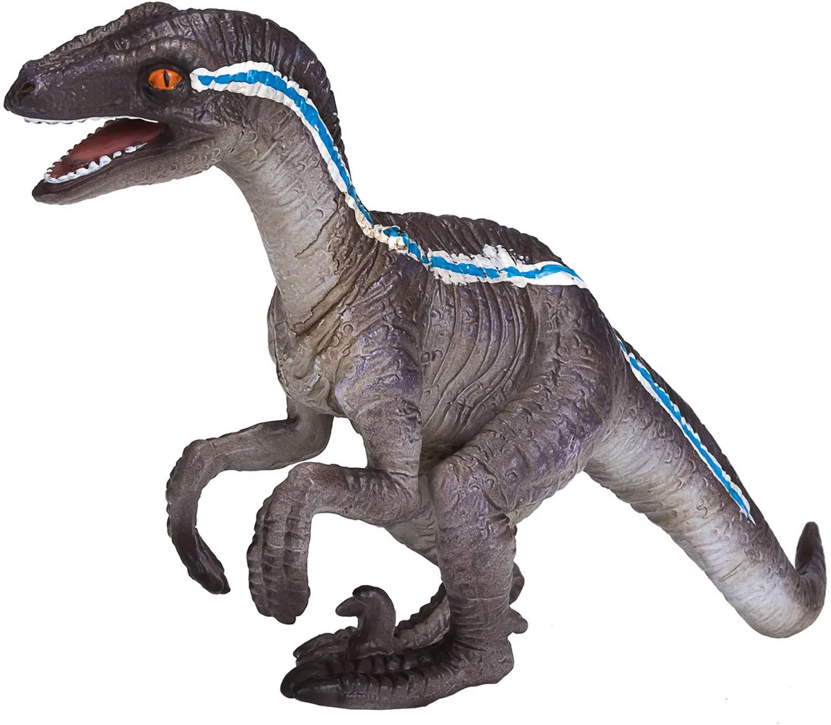 Prehistorie Velociraptor Hurkend - 381022 von Mojo in Grau, Weiß, Blau – Produktfoto