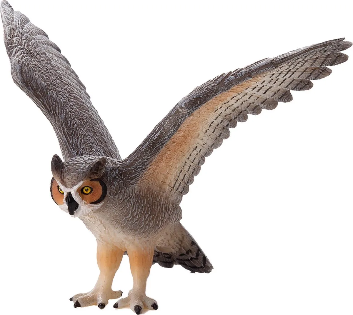 Wildlife Great Horned Owl von Mojo in Braun, Weiß – Produktfoto