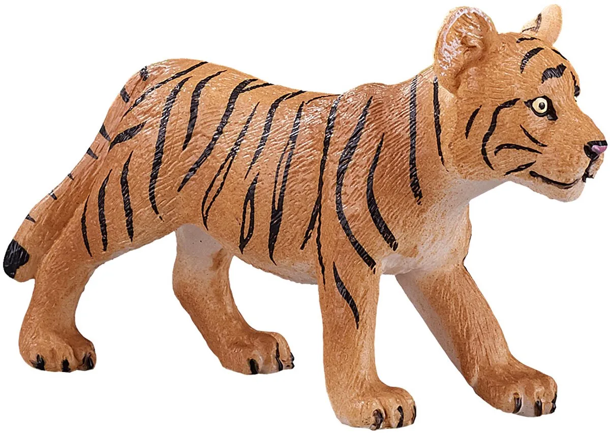Wildlife Tiger cub standing von Mojo in Braun, Weiß, Schwarz – Produktfoto
