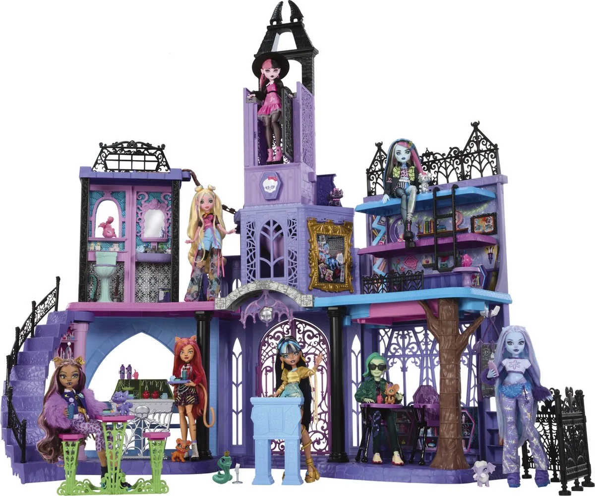 Behekste Kostschool - Poppenhuis van Monster High in Meerkleurig – productfoto